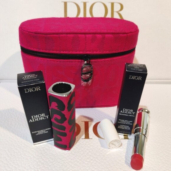 Dior Beauty Miss Dior Pink Couture Bundle of 6, Lipstick (4L1E), Case, Pouch NEW - Picture 4 of 5